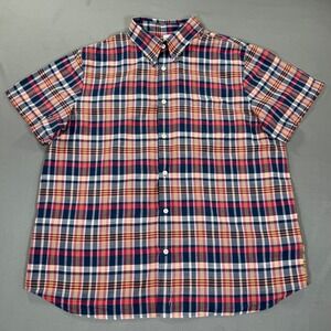 Brooks Brothers Red Fleece Regent Fit XL Plaid Short Sleeve Button Shirt Men